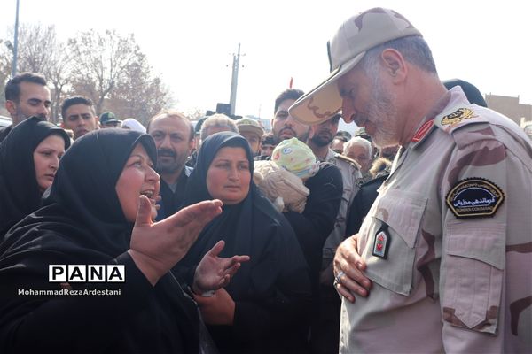 تشیع پیکر سرباز شهید امنیت درشهرستان قرچک