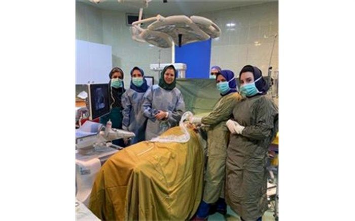 عمل جراحی حذف جنین آکاردیاک در دوقلوهای همسان با استفاده از میکروویو در شیراز
