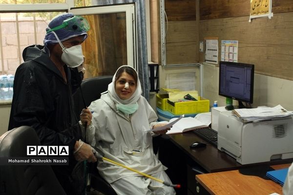 پرستاران بیمارستان رازی اهواز در خط مقدم مبارزه با کرونا ویروس