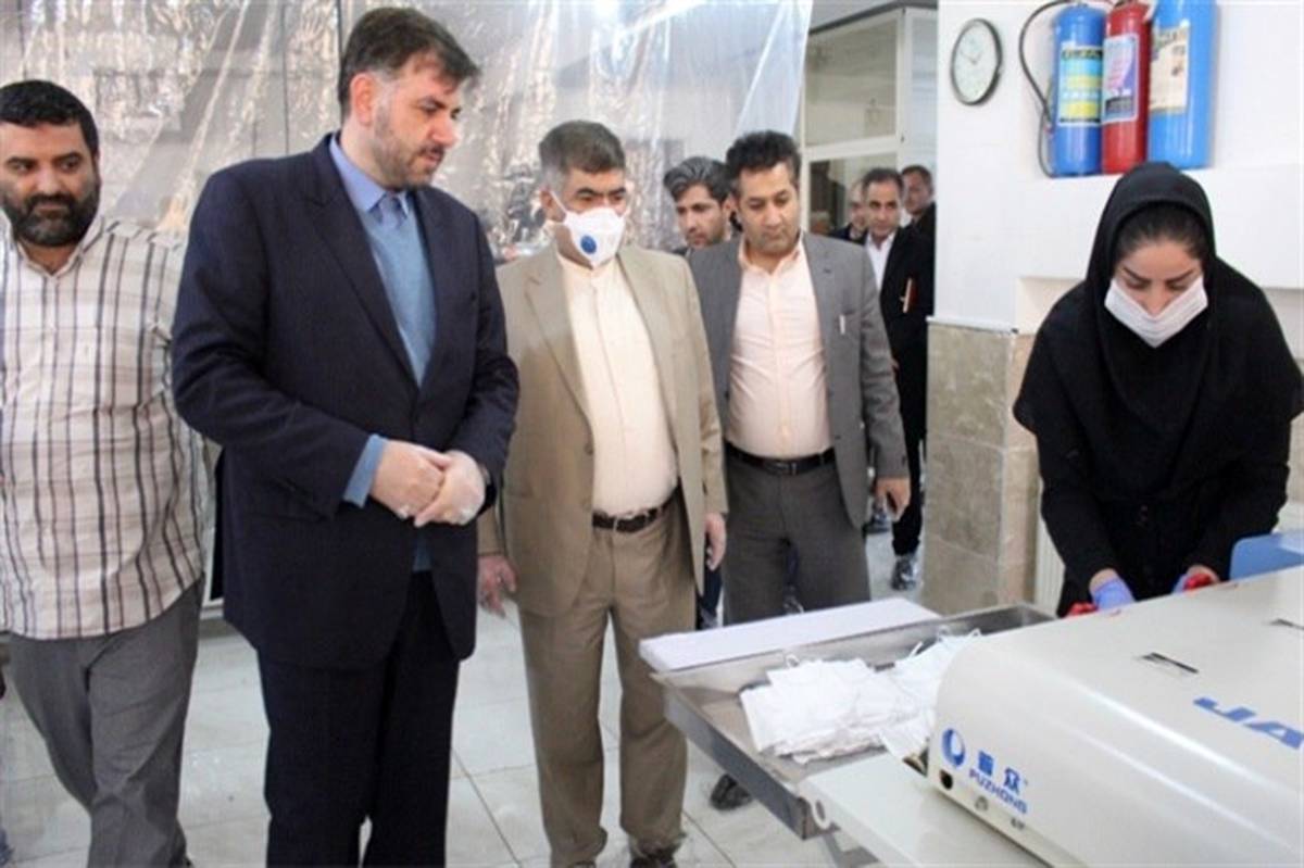 بازدید معاون استاندار تهران از سه شرکت تولید محصولات بهداشتی و ضد عفونی کننده در اسلامشهر