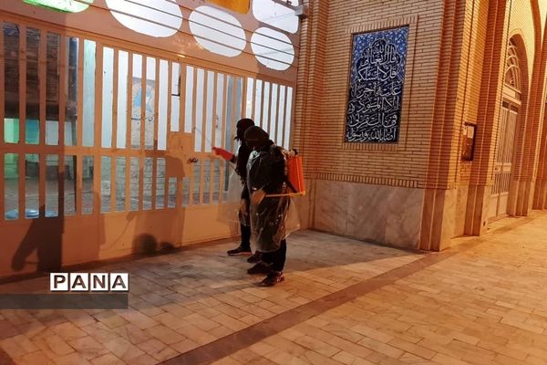 ضدعفونی معابر عمومی ابرکوه