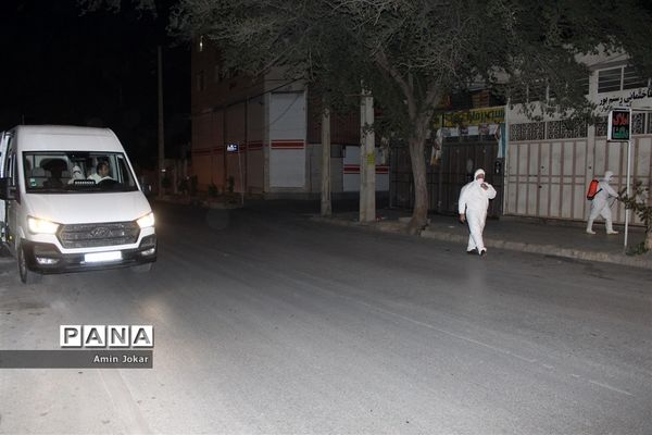 ضد عفونی محله برآفتاب و سعدی شیراز توسط فرهنگیان