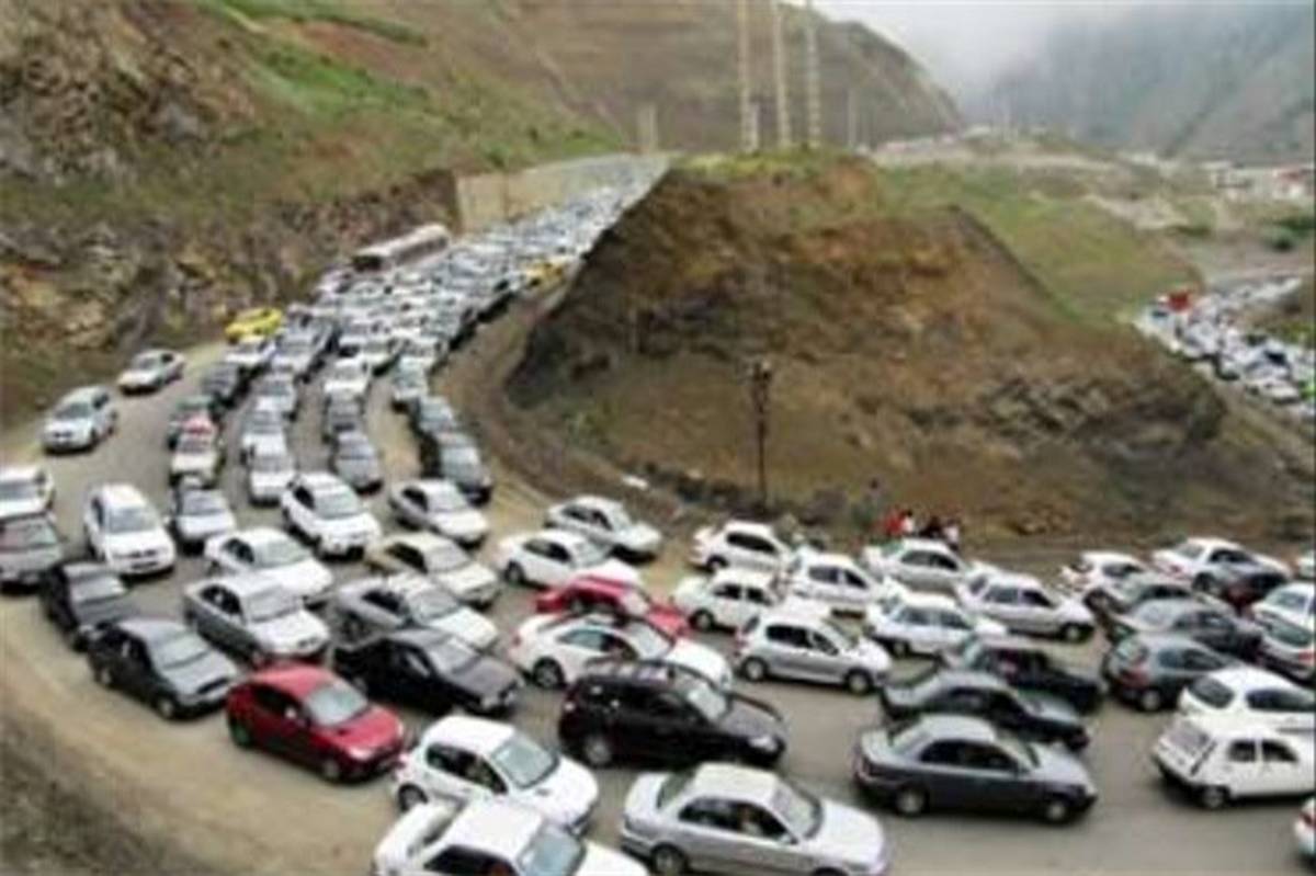 ترافیک سنگین در محورهای شمالی و عوارضی تهران_قم