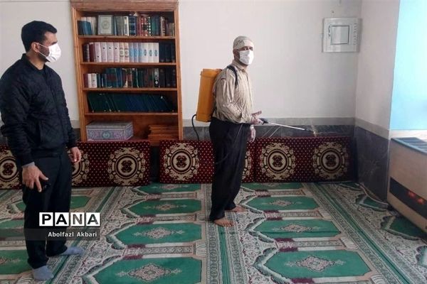 مقابله با کروناویروس در روستای عبا‌س‌آباد شهرستان ساری