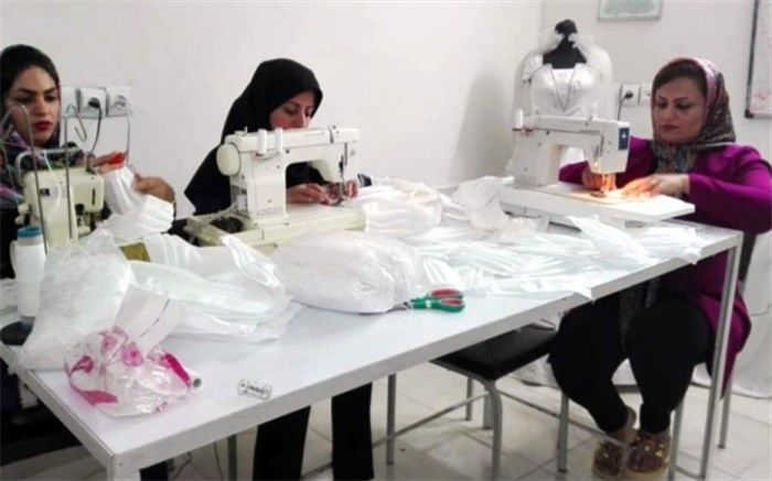 تولید ماسک توسط سازمان فنی و حرفه‌ای استان بوشهر