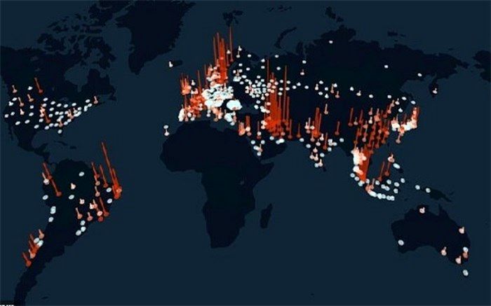 اینفوگرافیک/ آمار کرونا در جهان تا ۱۵ فروردین