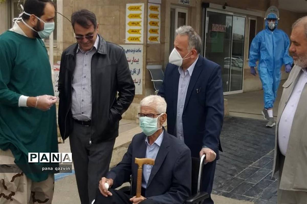 سالمند ۹۲ ساله تاکستانی کرونا را زمین گیر کرد