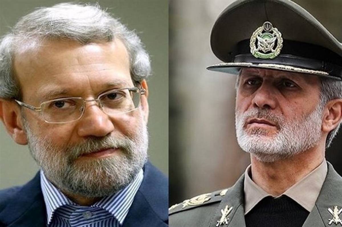 تماس تلفنی وزیر دفاع با علی لاریجانی