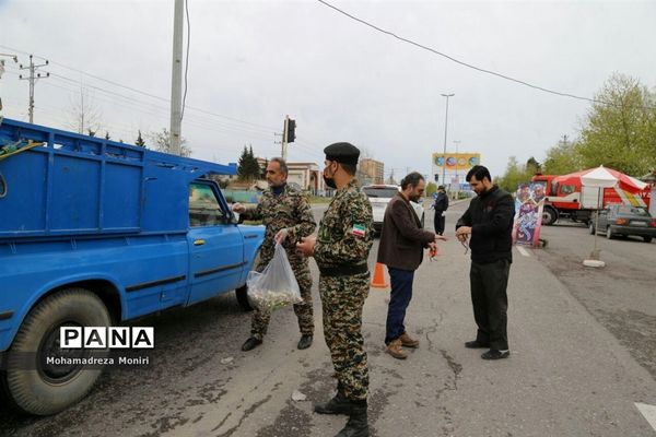پخش شکلات جشن نیمه شعبان در فریدونکنار