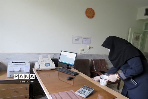 ضدعفونی و گندزدایی مدارس شهرستان درمیان استان خراسان جنوبی
