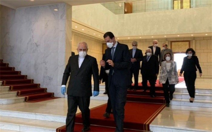 دیدار و گفت‌وگوی ظریف با رئیس‌جمهور و وزیر خارجه سوریه