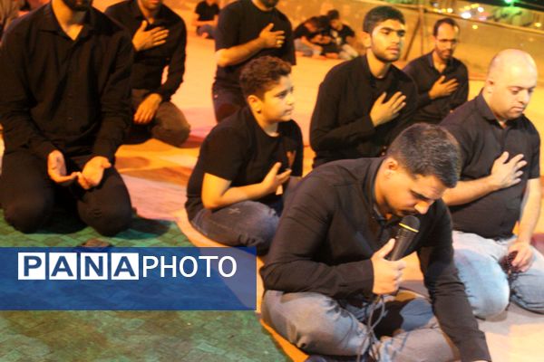 مراسم عزاداری شب سوم محرم در هیات مکتب‌‌الزهرا شهرستان حاجی‌‌آباد