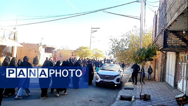 برپایی هیئت حسینی به مناسبت شهادت حضرت زهرا در روستای ارغا