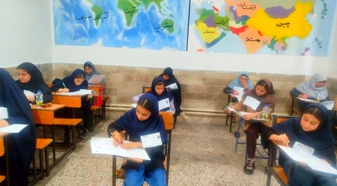 برگزاری آزمون ورودی هفتم دبیرستان آرمیتا مصلی نژاد با هدف شناسایی استعدادها
