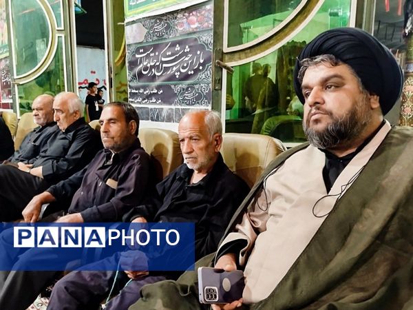 حضور پرشور مسئولان کاشمر در مراسم عزاداری شب سوم محرم روستای قلعه بالا