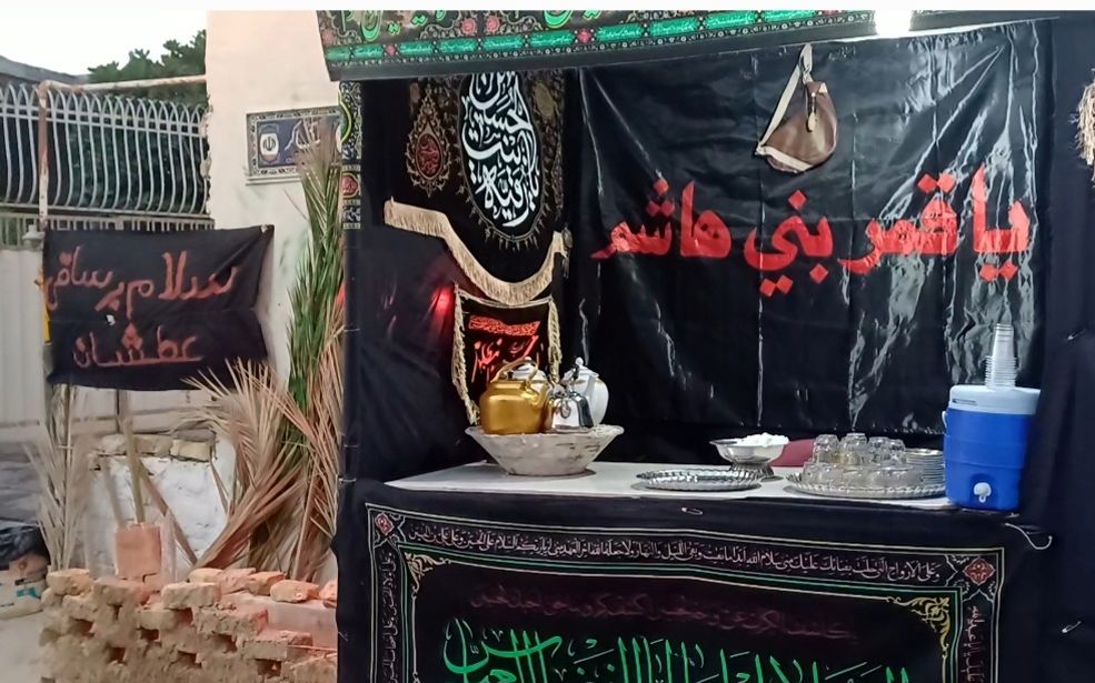 موکب نوجوانان پسر شهر حبیب‌آباد با نام حضرت رقیه(س)
