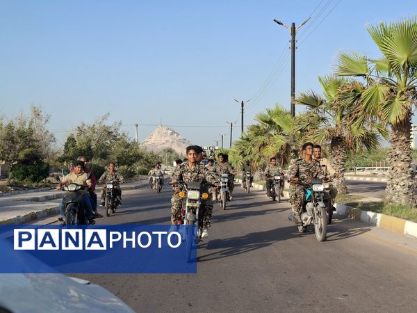 مراسم بزرگداشت سوم خرداد و شهدای عملیات بیت المقدس در جزیره بوموسی 