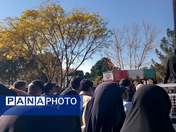 مراسم تشییع پیکر شهید گمنام  در شهرستان کاشمر 