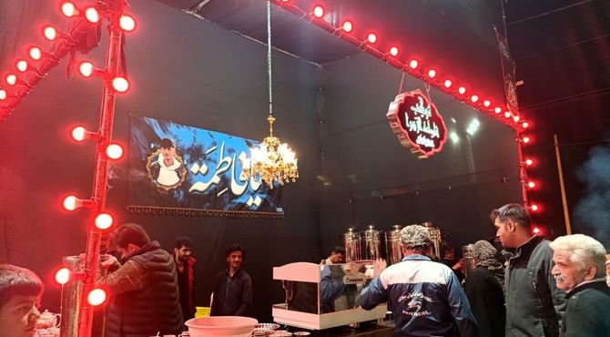 برپایی موکب‌های فاطمی در سطح شهر میبد