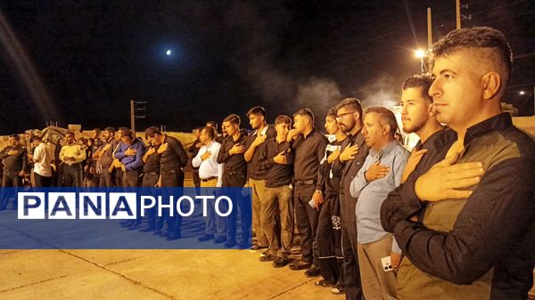  مراسم باشکوه عزاداری شب هفتم محرم در شهرستان مارگون