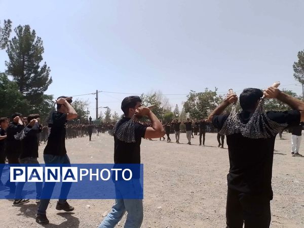 عزاداری هیئت زنجیرزنی روستای عشرت آباد در امامزاده سین حسن روستای میرآباد