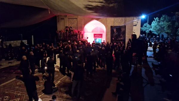 مراسم شام غریبان در روستای وشنوه قم