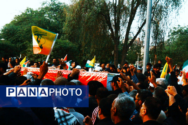 مراسم تشییع پیکر شهید «سعید آذربادگان» در بندرعباس