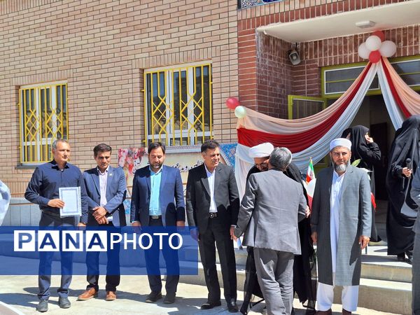افتتاحیه آموزشگاه شش کلاسه در شهرستان باخرز