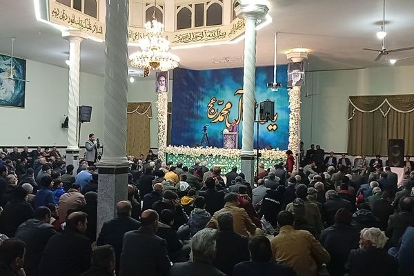 مراسم ولادت حضرت قائم (عج) در هیات مهدیه کاشمر