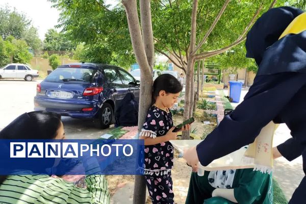برپایی موکب به‌مناسبت سالروز شهادت رئیس جمهور و همراهان در دبیرستان شاهد 16