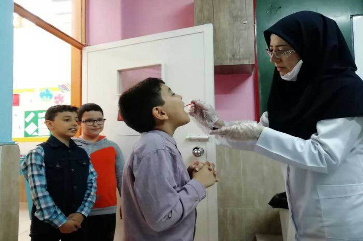 برگزاری پویش ملی سلامت دهان و دندان در دبستان دخترانه آصف تهران