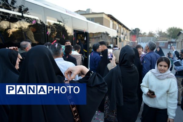 بدرقه دانش‌آموزان عمره‌گزار شهرستان‌های استان تهران