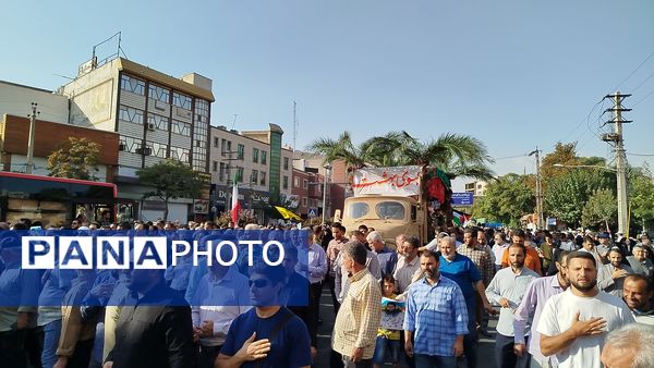 تشییع دو شهید دفاع مقدس در البرز 
