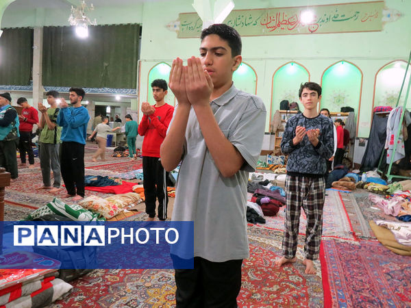 اعتکاف دانش‌آموزان مسجد انقلاب شهرستان بجنورد 