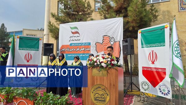 مانور زلزله استانی در هنرستان محمودیه خیامی ناحیه ۶ مشهد 