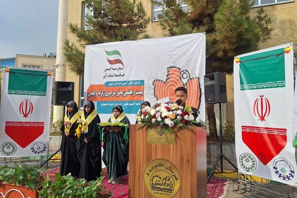 مانور زلزله استانی در هنرستان محمودیه خیامی ناحیه ۶ مشهد 