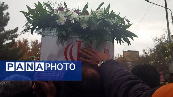 تشییع شهید گمنام در نیشابور 