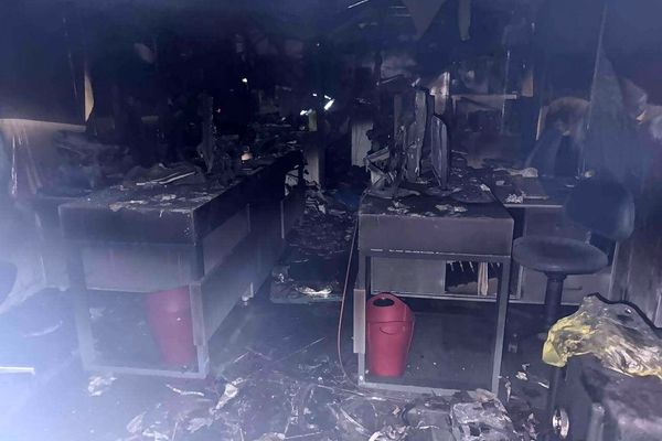 حریق در یک مغازه و مهمانسرا در خیابان سعدی تهران