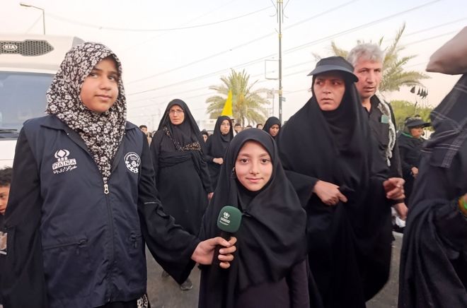 حضور کودکان و نوجوانان در پیاده‌روی اربعین