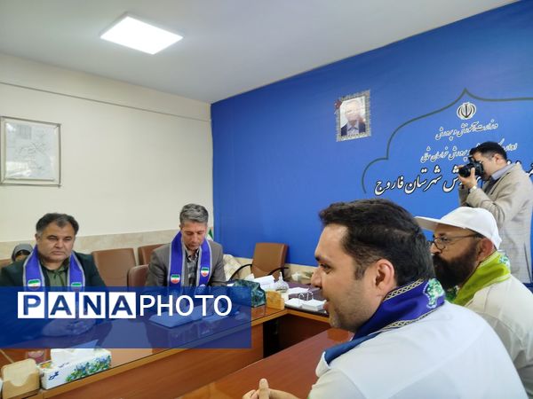 بازدید ارزیاب کشوری سازمان دانش‌آموزی در مدارس تمام پیشتاز شهرستان فاروج