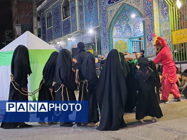 آیین خیمه سوزان در مسجد ابوالفضل قائمشهر