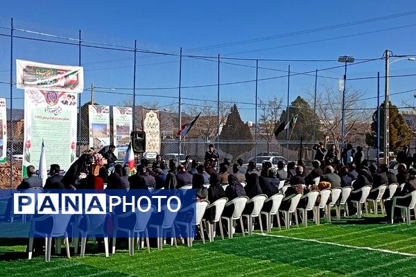 افتتاح چمن مصنوعی روستای قوژد