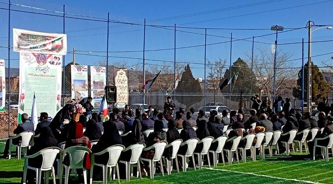 افتتاح چمن مصنوعی روستای قوژد