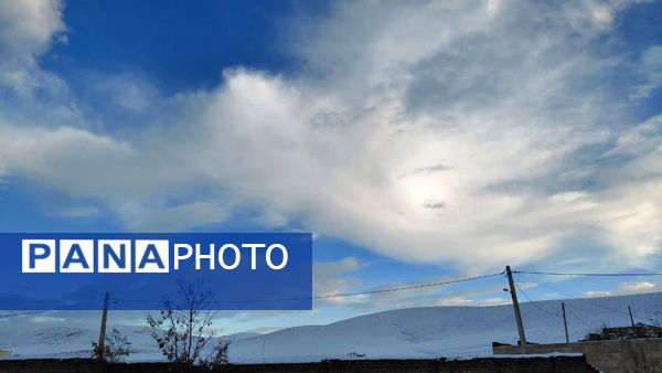 بارش اولین برف پاییزی در روستای نورآباد شازند