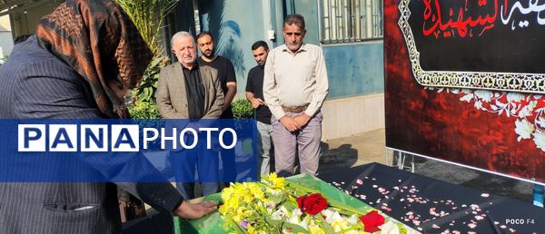 تشییع پیکر مطهر شهید گمنام میهن در مدارس لنگرود 