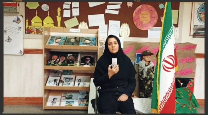 فضاسازی مهر و مقاومت در دبیرستان شهید رحیمی‌وند ناحیه ۴