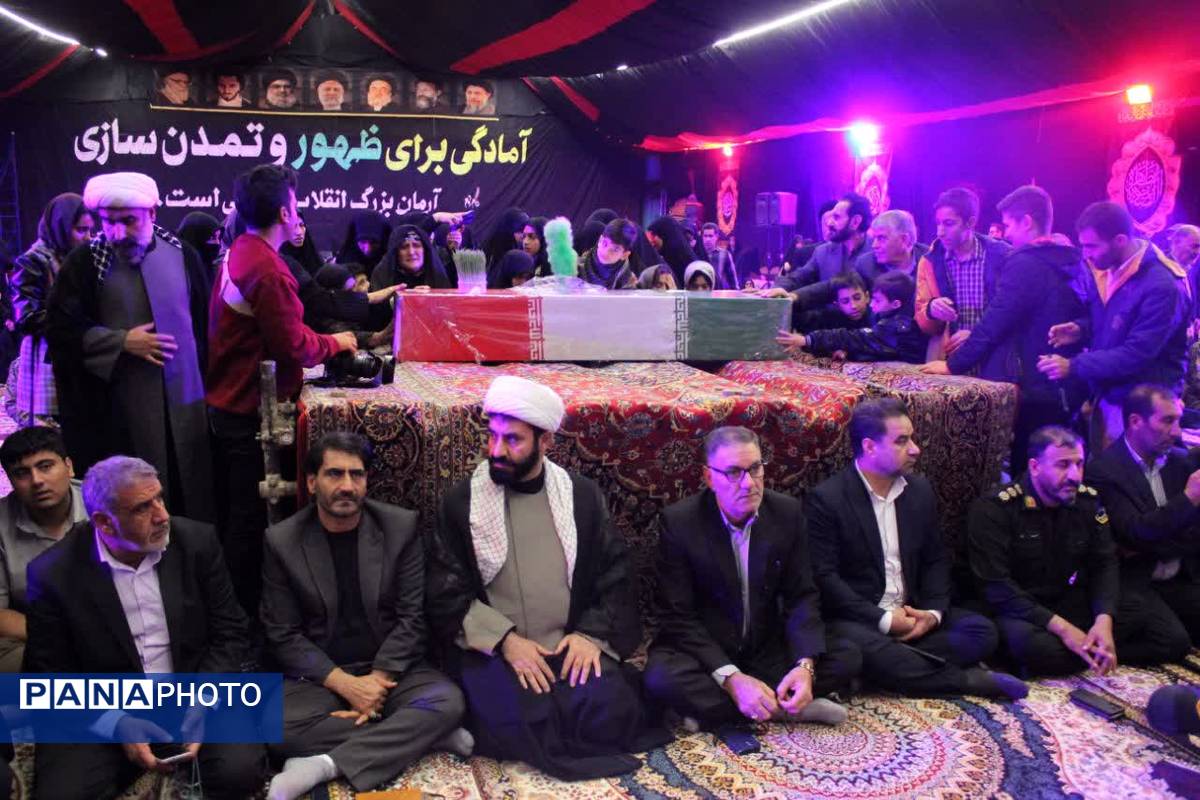 وداعی غم‌انگیز با شهید گمنام در نورآباد