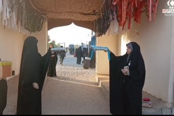 بازدید دختران دانش‌آموز قم از سد کرخه و منطقه عملیاتی فتح المبین