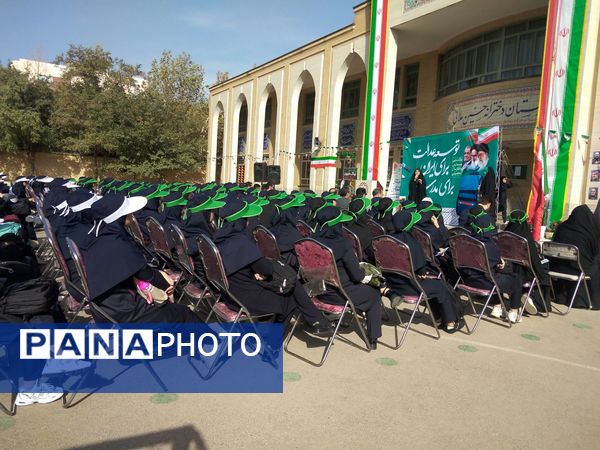 نواخته شدن زنگ مهر،زنگ خیرین و زنگ ایثار  در دبیرستان حسین ملایی