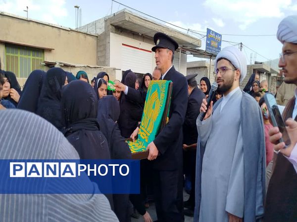 استقبال پر شور مردم چاروسا از کاروان خدام رضوی